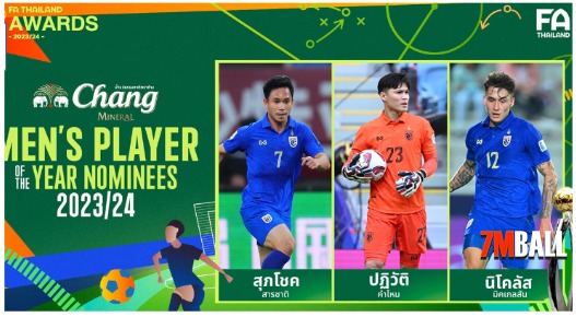 3 แข้ง “ทีมชาติไทย” ลุ้นรางวัล CHANG MEN’S PLAYER OF THE YEAR