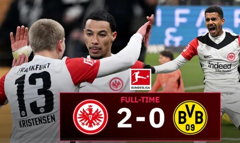 แฟร้งค์เฟิร์ต ไร้ มาร์มูชแต่ยังทุบ ดอร์ทมุนด์2-0
