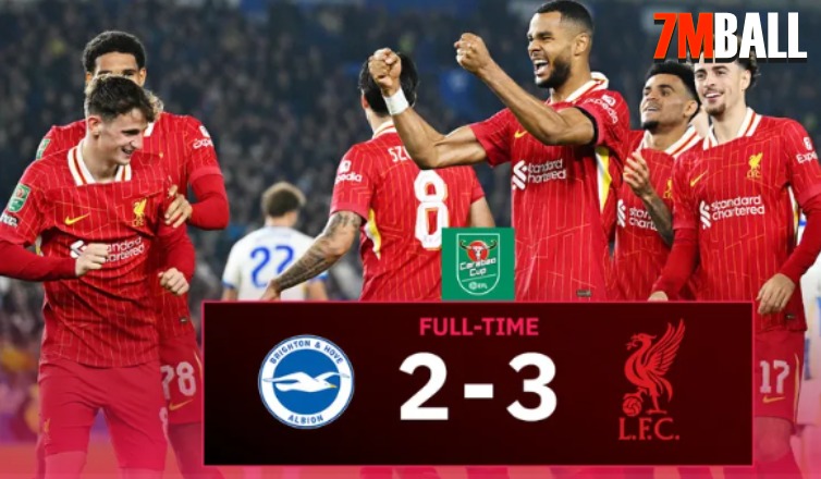 เล่นไม่เอาอะไรแล้ว หงส์ บุกแพ้ ไบรท์ตัน 3-2 ตั้งแต่ได้แชมป์มา